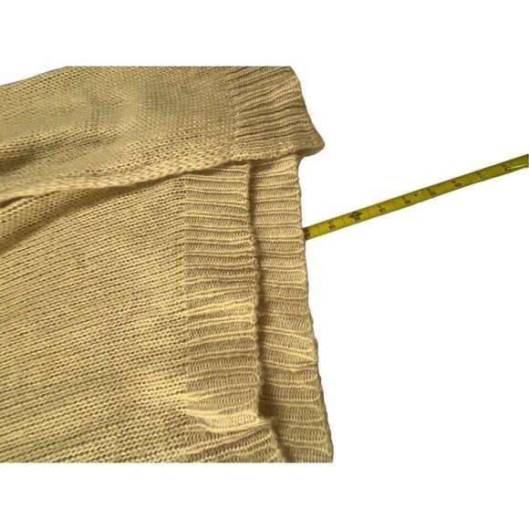 Betsey Johnson Sleeveless Knit Turtleneck Sweater Tunic Beige Women’s Size Large - Picture 13 of 15